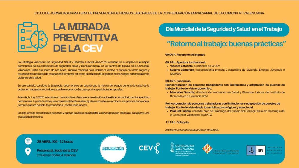 Día Mundial de la Seguridad y Salud en el Trabajo. “Retorno al trabajo: buenas prácticas” 
